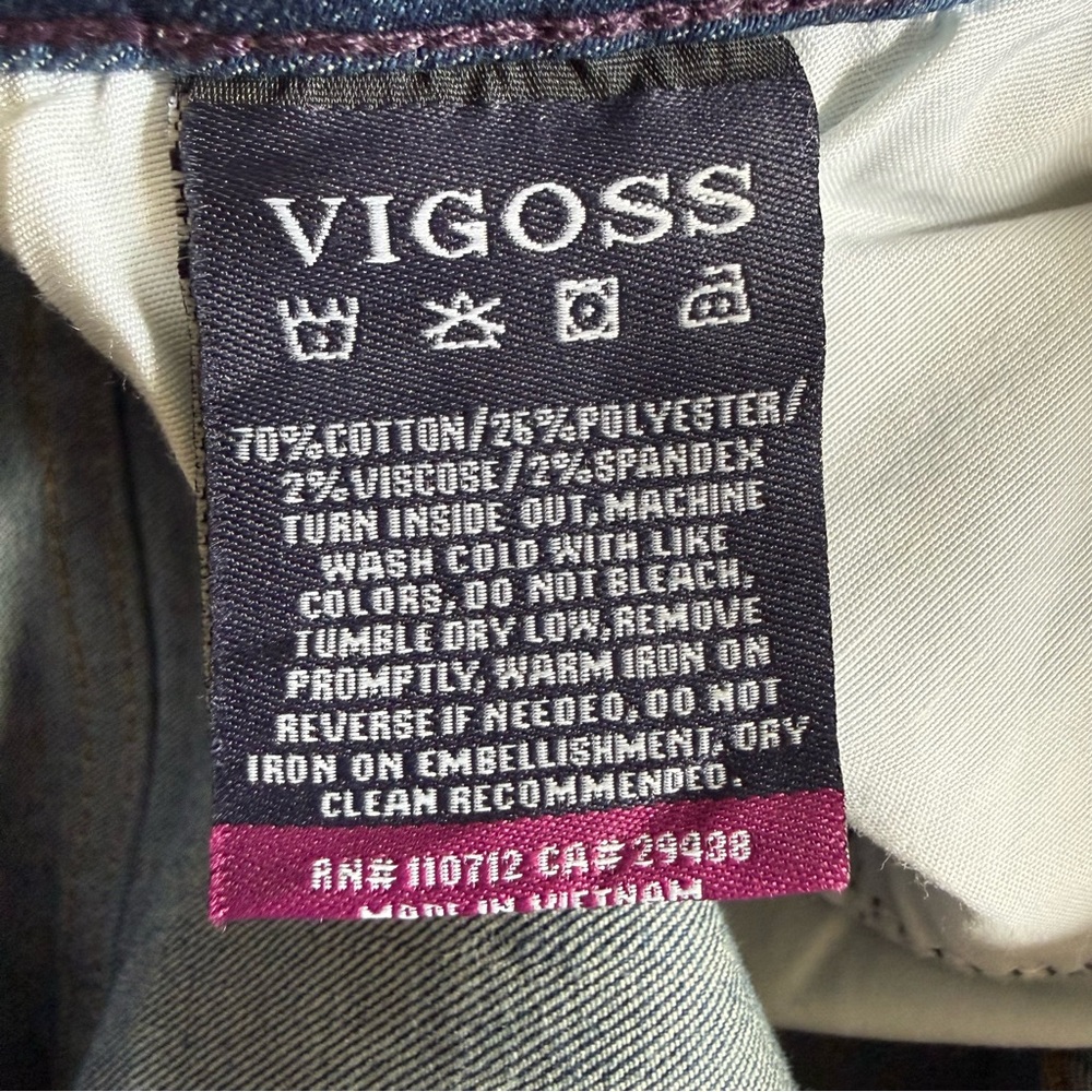 Vigoss Light Blue Wash Jagger Skinny Mid-Rise Denim Jeans Americana Streetwear - Picture 5 of 12